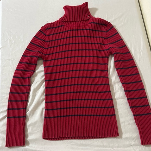 Vintage Tommy Hilfiger Jeans Ribbed Turtleneck Sweater - Picture 1 of 6